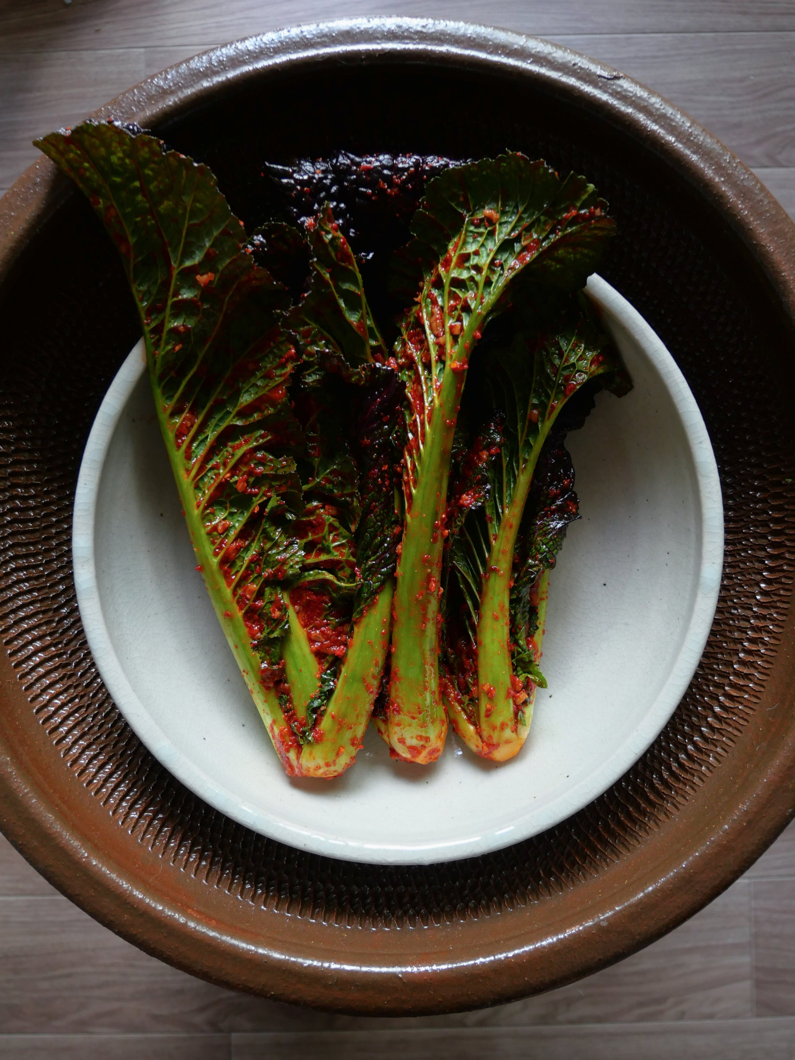 ガッキムチ[からし菜キムチ] 갓김치