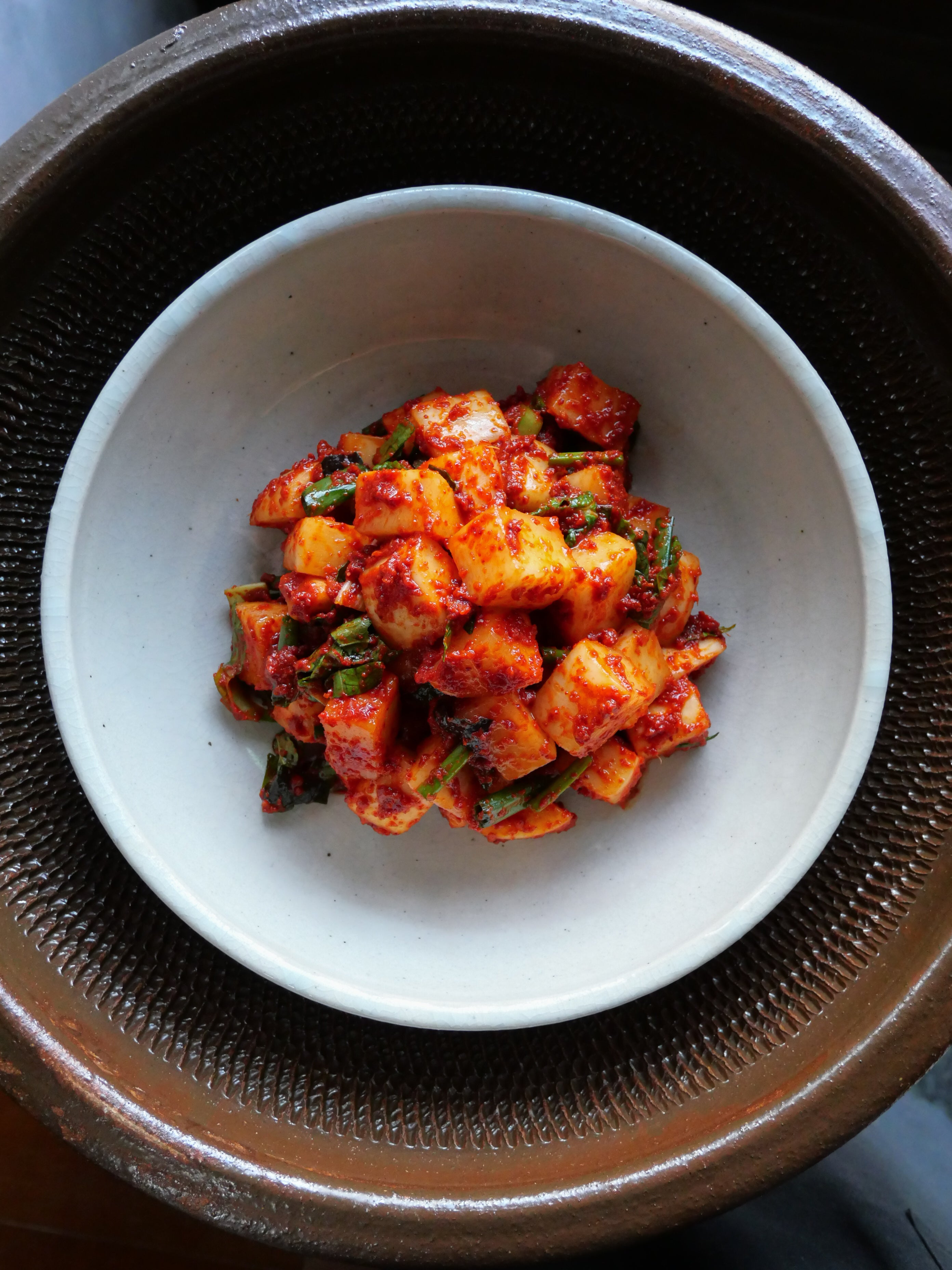 カクトゥギ[大根キムチ]     깍두기